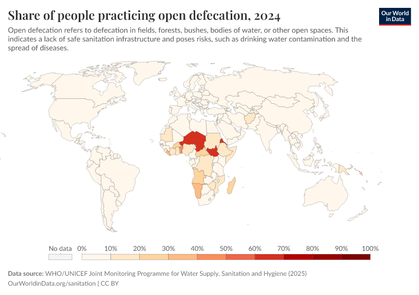 A thumbnail of the "Share of people practicing open defecation" chart