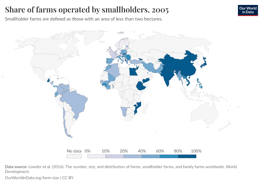 A thumbnail of the "Share of farms operated by smallholders" chart